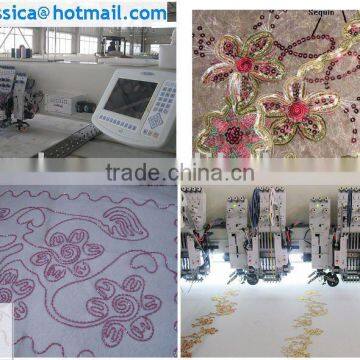 FS-615+15 Cording Coiling Taping and double sequins Mixed computerized Embroidery Machine