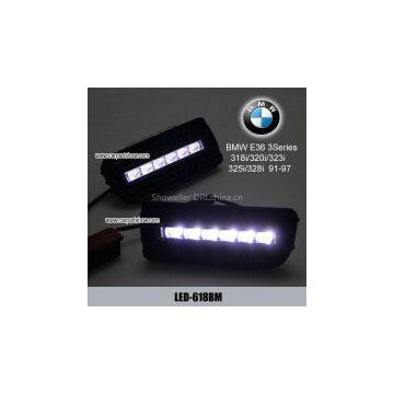 BMW E36 M3 DRL LED Daytime Running Lights Car headlight parts Fog lamp cover
