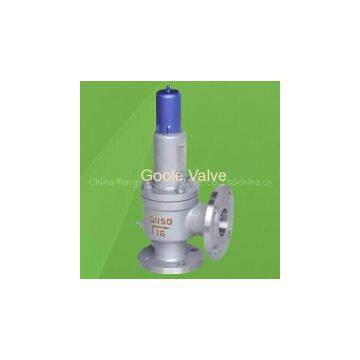 Closed spring loaded pressure safety valve