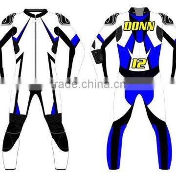 one piece Genuine cow hide leather motorbike motorcycle racing suit