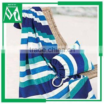 Customized design printed beach towel bag set wholesale