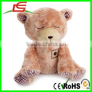 Brown Sleeping Infant Mommies Melodies Plush Teddy Bear