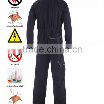 Construction Safety Yellow Work Wear with reflective piping