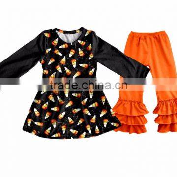 Wholesale Children's Set Clothing 2017 Halloween Boutique Baby Girl Clothing photo-2