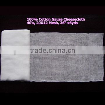 100% Natural Bleached Cotton Gauze Food Grade Cheese cloth Fabric 36"x5.5m