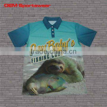 Short sleeve custom quick dry vented fishing shirts