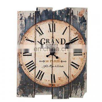 rectangle shaped Wooden Clock Wall