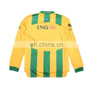 Embroidered Crest/Logo Dri-FIT Mesh Long Sleeve Football Shirts photo-2