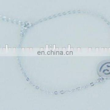 Dainty Disc Zodiac Bracelet Horoscope Pendant Minimal Star Sign Bracelet photo-4