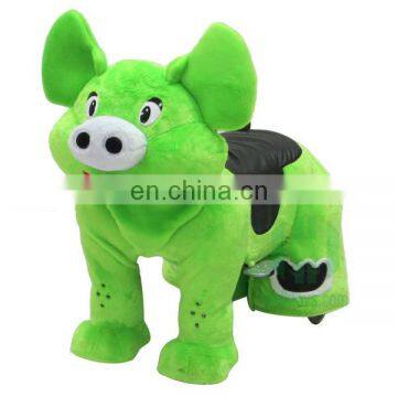 HI hot sale kids plush motorized coin operated animals scooters