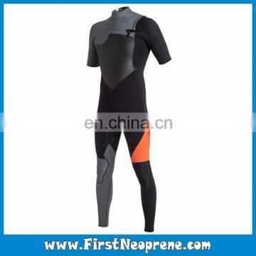 Factory Custom 2/3MM Neoprene CR Rubber Short Sleeve Scuba Full Wetsuit For Men