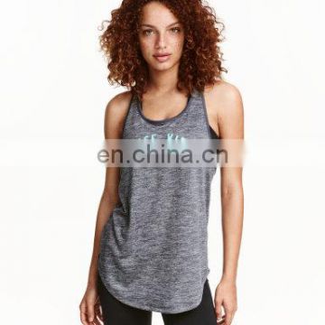 2016 new design high fashion quick dry racer back women's sports tank top