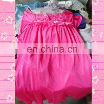 First class Buying lady silk night gown second hand wholesale used clothing