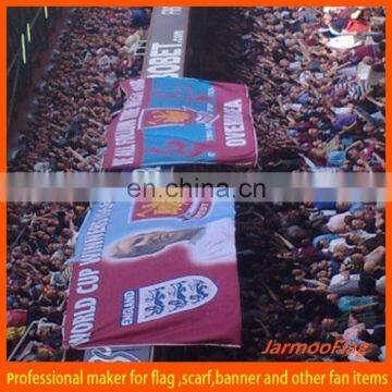 huge football polyester banner flag