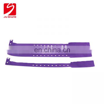 Adjustable size disposable vinyl pvc bracelets