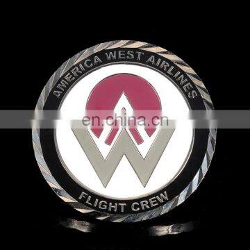 OEM avaliable! Customized silver plated company logo souvenir coin