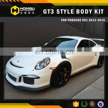 3 body kit rear front bumper front lip for 991 911 GT3 Car facelit parts