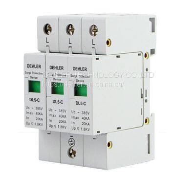 Home Lightning Protection Surge Arrester Surge Protector 40ka-3p Communication Signal Lightning Protection SPD photo-5