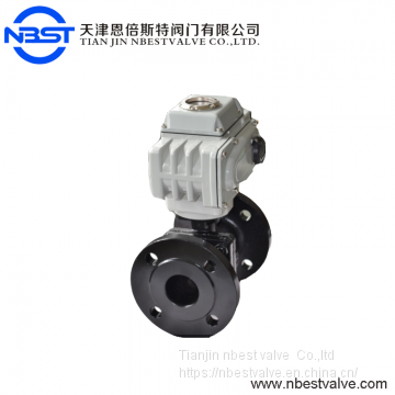 Motorized Cast Iron Flange DN50 Ball Valve Mini Motorized Ball Valve