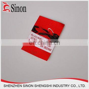 wholesale printed cotton label red label printed clothing label