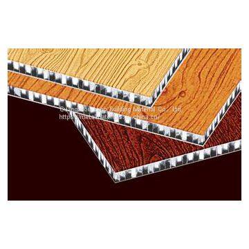 Honeycomb Plate Aluminum Wood Wall Cladding