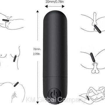 Vibrator Clitoris and G-Spot Nipple Stimulator Vibrate Massager Bullet Vibe Orgasm Vagina Dildo for Travel USB Rechargeable Portable Waterproof Vibrating Wand Adult Sex Toys (Black) photo-2