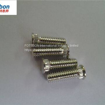 NFH-M6-6/8/10/12/15/18/20/25 Hexagonal Head Studs Self-clinching Stud Pin Clinch Pins Motherboard Sheet Metal Brass PEM Standard