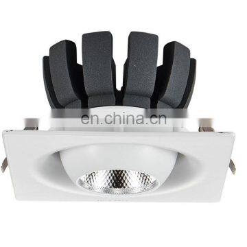 aluminum heatsink single recessed led downlight excellent heat dissipation flicker free