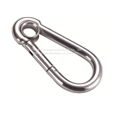 High Polished Metal Carabiner Hook Spring Snap Hook With Screw Lock photo-4