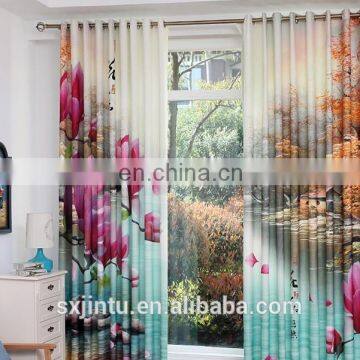 terylene printed curtain of photo print curtains