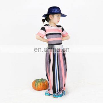 Girl Stripe Maxi Dress Kids Clothes Dresses Frock Design For Baby Girl