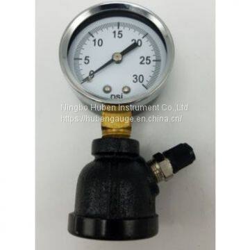 BELL/BLACK FITTING GAS LINE TEST GAUGE