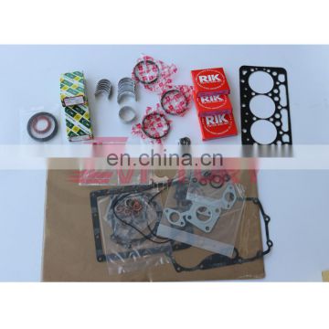 Kubota D722 piston ring + full gasket kit main crankshaft bearing + con rod bearing for Bobcat MT55 Skid Loader