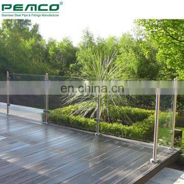 Factory Cheap Round Glass Clamp Stainless Steel Balcony Stainless Steel Glass Railing Systems photo-7