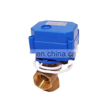 1/4  inch 2 way control manifold electric 12v ss plastic brass motorized ball valve