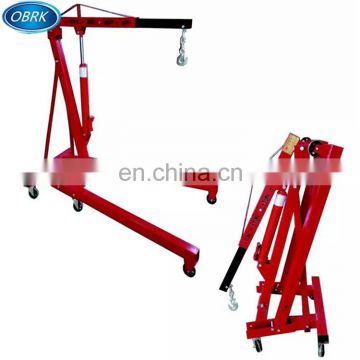 Small Portable Manual Foldable Shop Arm Crane/Hydraulic Shop Lift Crane