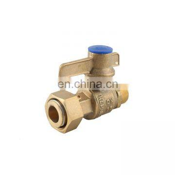 Straight Brass Lockable Ball Valve with short delivery