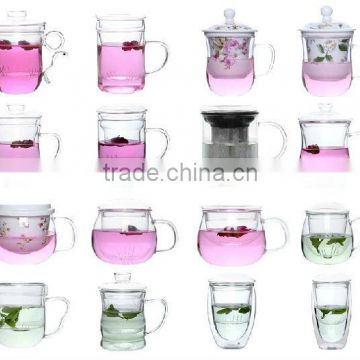 Glass Tea Mug/Cup with infuser 300-500ML