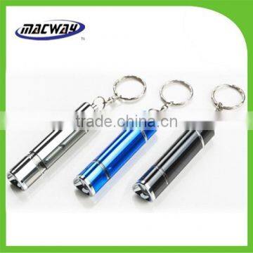 Promotional retractable flat led light keychain flashlight