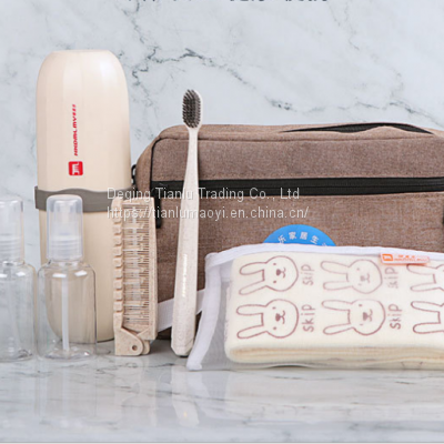 Mini Travel Wash Cup Household Wash Set Cup With Toothbrush Set Outdoor Business Trip Storage Box Toothbrush