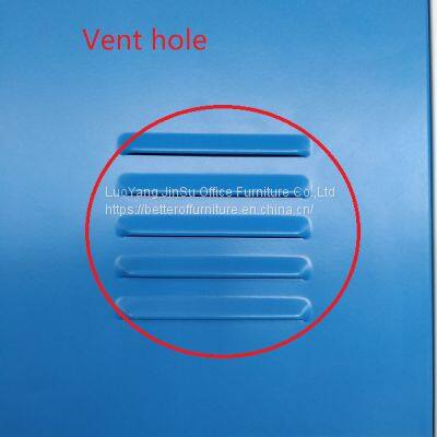 Durable Storage Furniture Gym Locker/Staff Locker/Steel Locker Blue and Gray Color 6 Door photo-4