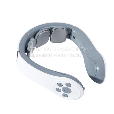 Intelligent Voice Call 3D Neck Massager Remote 2 Level Infrared Heating Pain Neck Care Massager