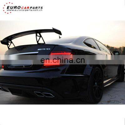 C CLass W204 C63 coupe carbon fiber bs trunk spoiler rear wing fit for C63 carbon rear spoiler skirt C63 rear lip