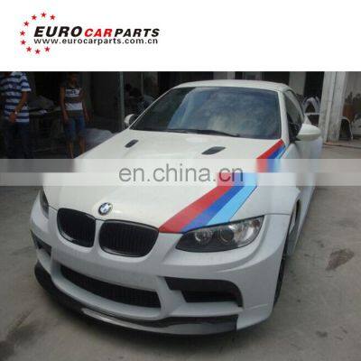 body kit for 3 series E92 to M3 wide Style with front bumper hood cover fender ducts over fenders rear bumper FRP CF material