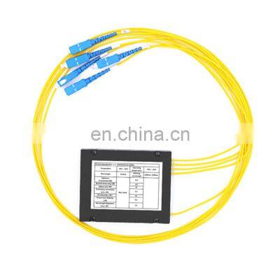 Ftth fiber optic plc splitter  1*4  1*8   1*16  1*32  1*64 steel tube plc Splitter