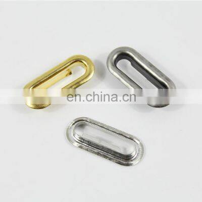 Metal Large Special Rectangle Bag 50Mm Metal Garment Grommet Brass Gold Oval Eyelets