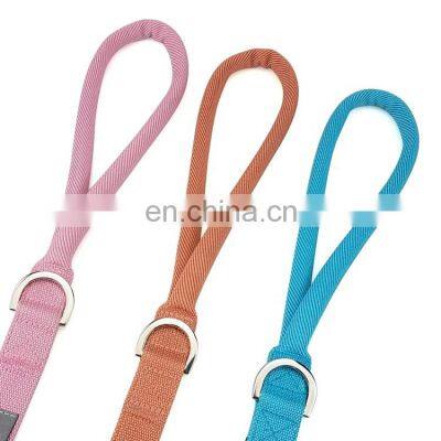 New Design Custom Print Logo Lock Hook a Integrated Dog Leash Rope Dog Leash Nylon Dog Collar and Leash Set photo-4