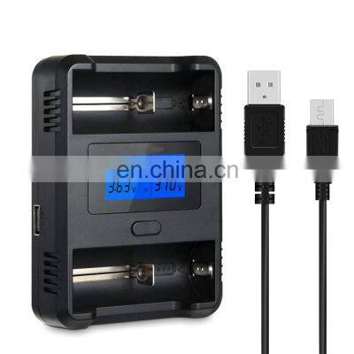 New arrival 2 channels Li-ion Ni-MH Ni-CD Universal AA AAA 1.2V 3.7V 18650 Battery Charger