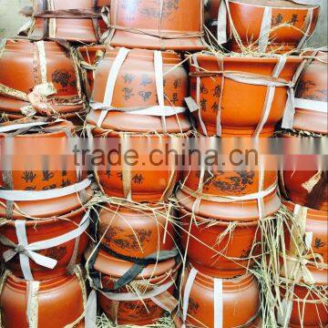 plain terracotta clay garden flower pots