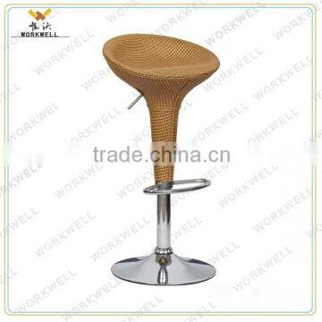 WorkWell cheap new design stainless steel Leisure swivel Bar stool (Kw-B2001b3)